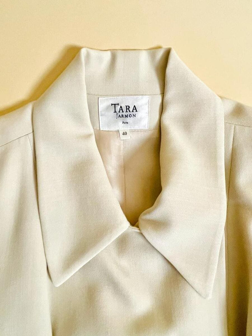 Blazer doppiopetto con cintura in coordinato 