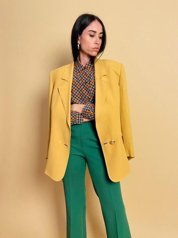 Blazer amarillo Valentino