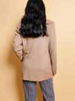 Blazer in lana e cachemire color cammello 