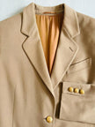 Blazer in lana e cachemire color cammello 