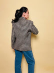 Blazer Herno in lana “en variante de pied de poule”