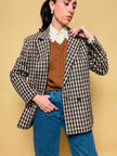 Blazer Herno in lana “en variante de pied de poule”
