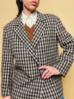 Blazer Herno in lana “en variante de pied de poule”