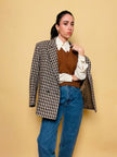 Blazer Herno in lana “en variante de pied de poule”