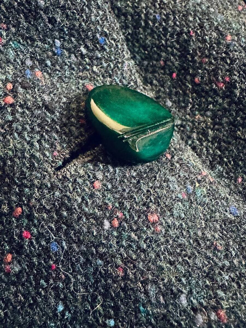 Blazer in lana boutonnè verde bottiglia 