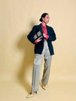 Blazer in lana boutonnè verde bottiglia 