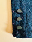 Blazer in lana boutonnè verde bottiglia 