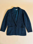 Blazer in lana boutonnè verde bottiglia 