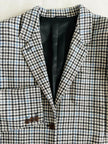 Blazer pied de poule grigio e carta da zucchero 