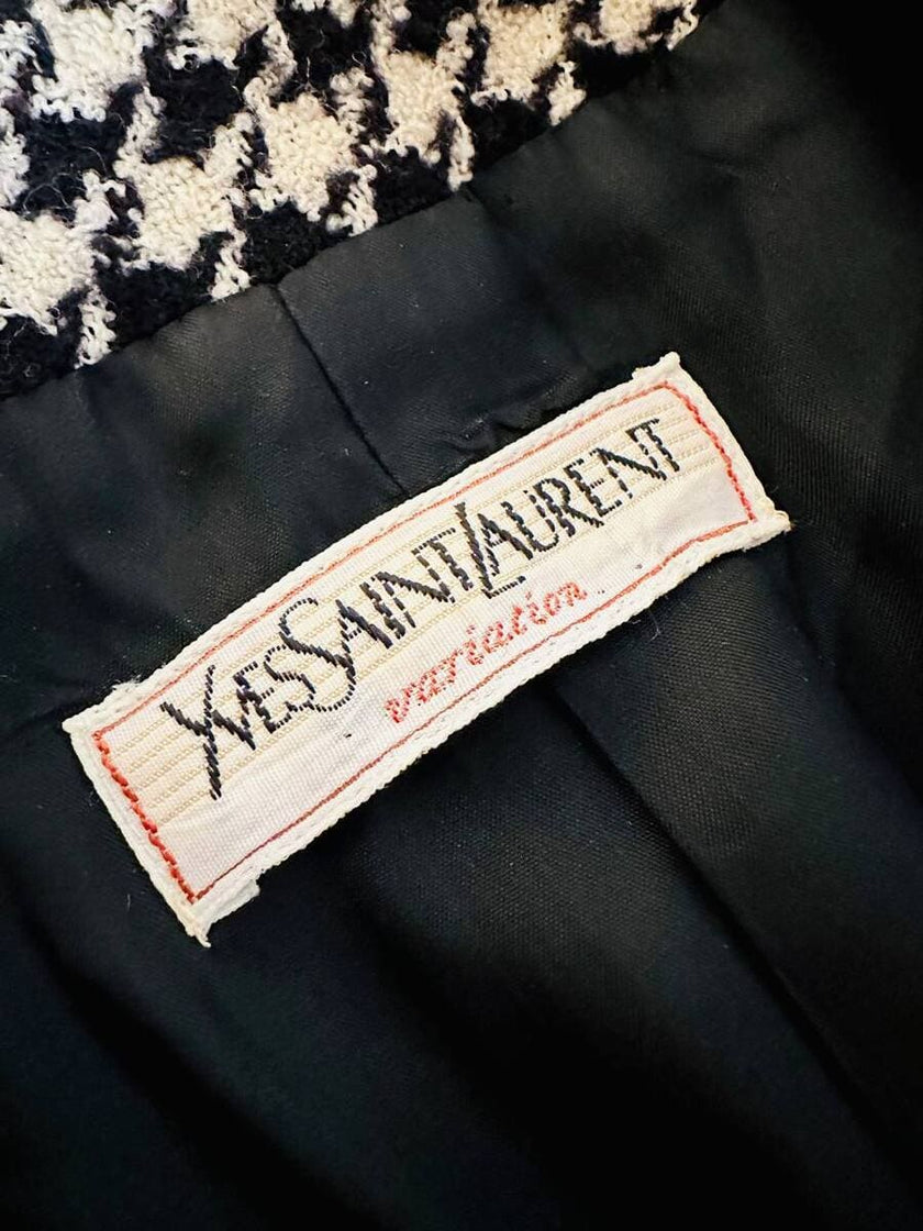Blazer in lana pied de poule Yves Saint Laurent