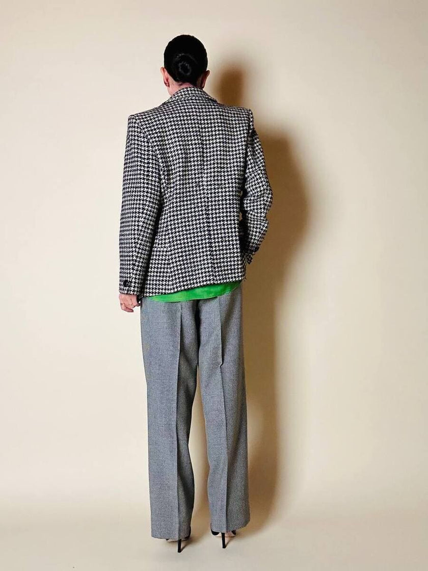 Blazer in lana pied de poule Yves Saint Laurent