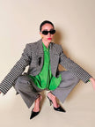 Blazer in lana pied de poule Yves Saint Laurent