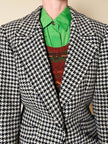 Blazer in lana pied de poule Yves Saint Laurent