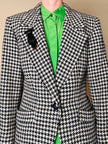 Blazer in lana pied de poule Yves Saint Laurent