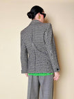 Blazer in lana pied de poule Yves Saint Laurent
