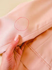 Blazer sartoriale in lana leggera rosa pastello