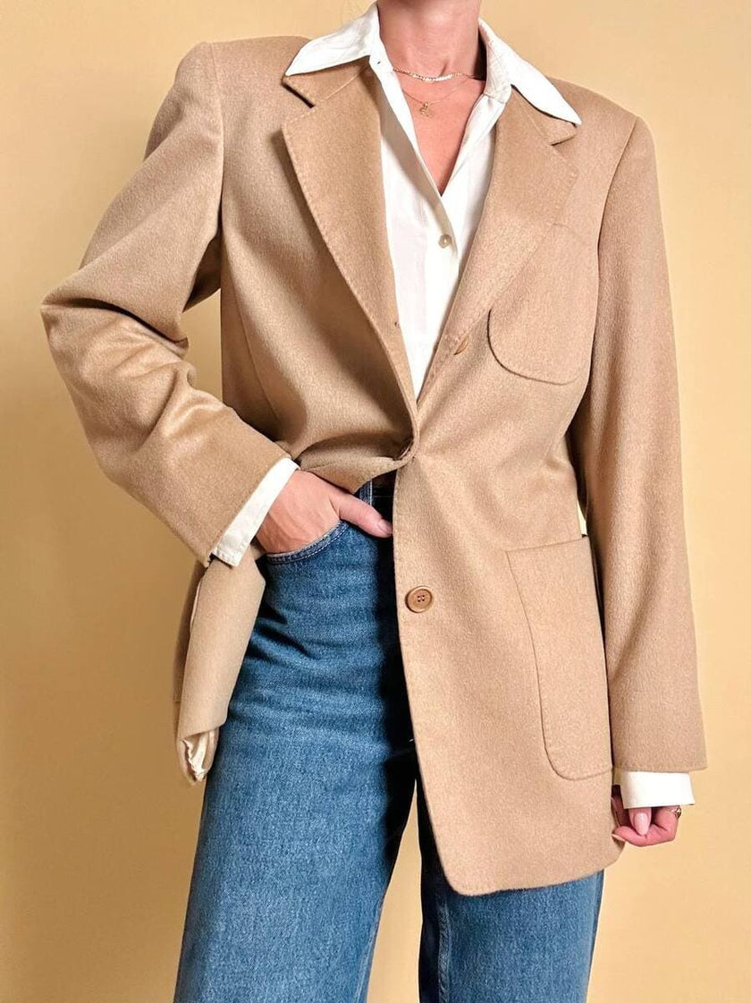 Blazer in pregiato cammello 