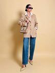 Blazer in pregiato cammello 