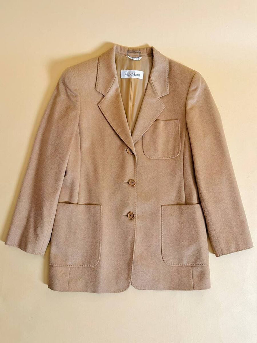 Blazer in pregiato cammello 