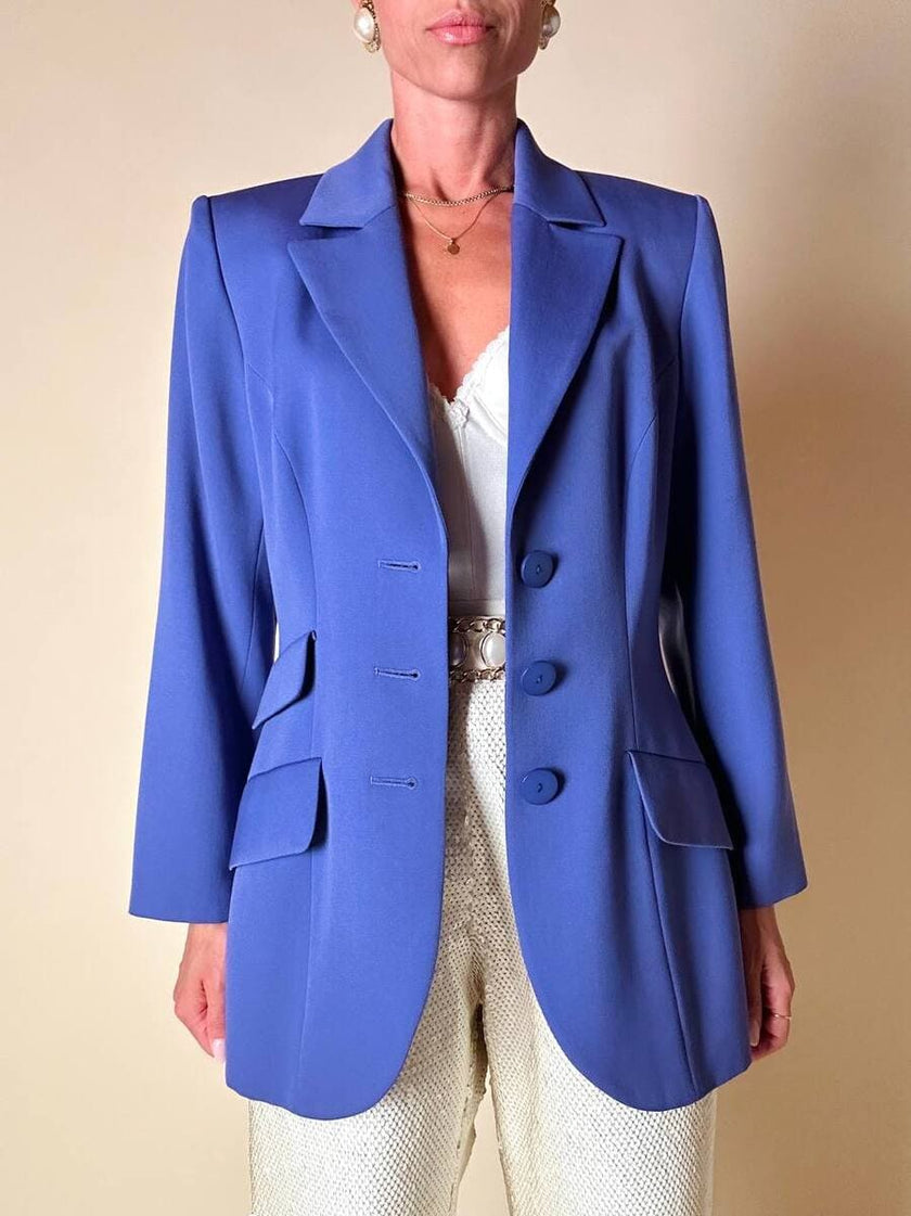 Blazer blu pervinca 