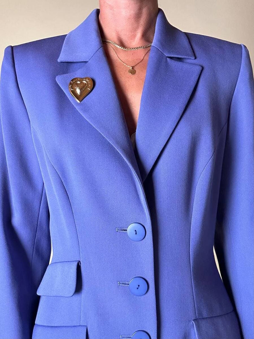 Blazer blu pervinca 