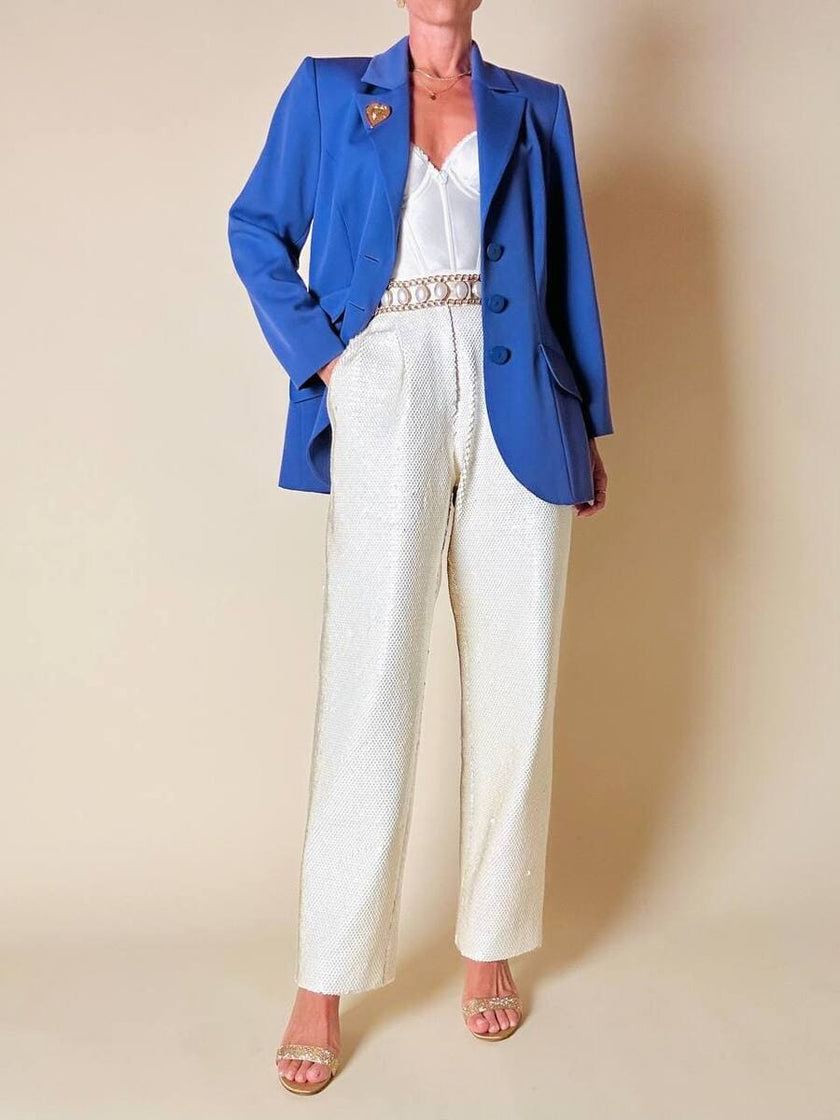 Blazer blu pervinca 