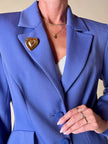 Blazer blu pervinca 