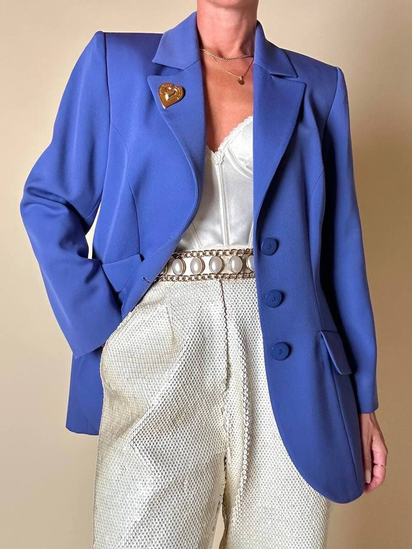 Blazer blu pervinca 