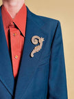Blazer in lana verde petrolio “Lebole Giovane Jet 20”