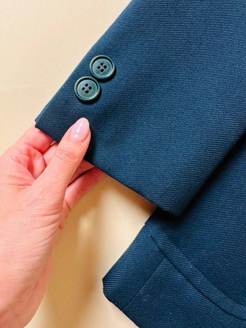 Blazer in lana verde petrolio “Lebole Giovane Jet 20”