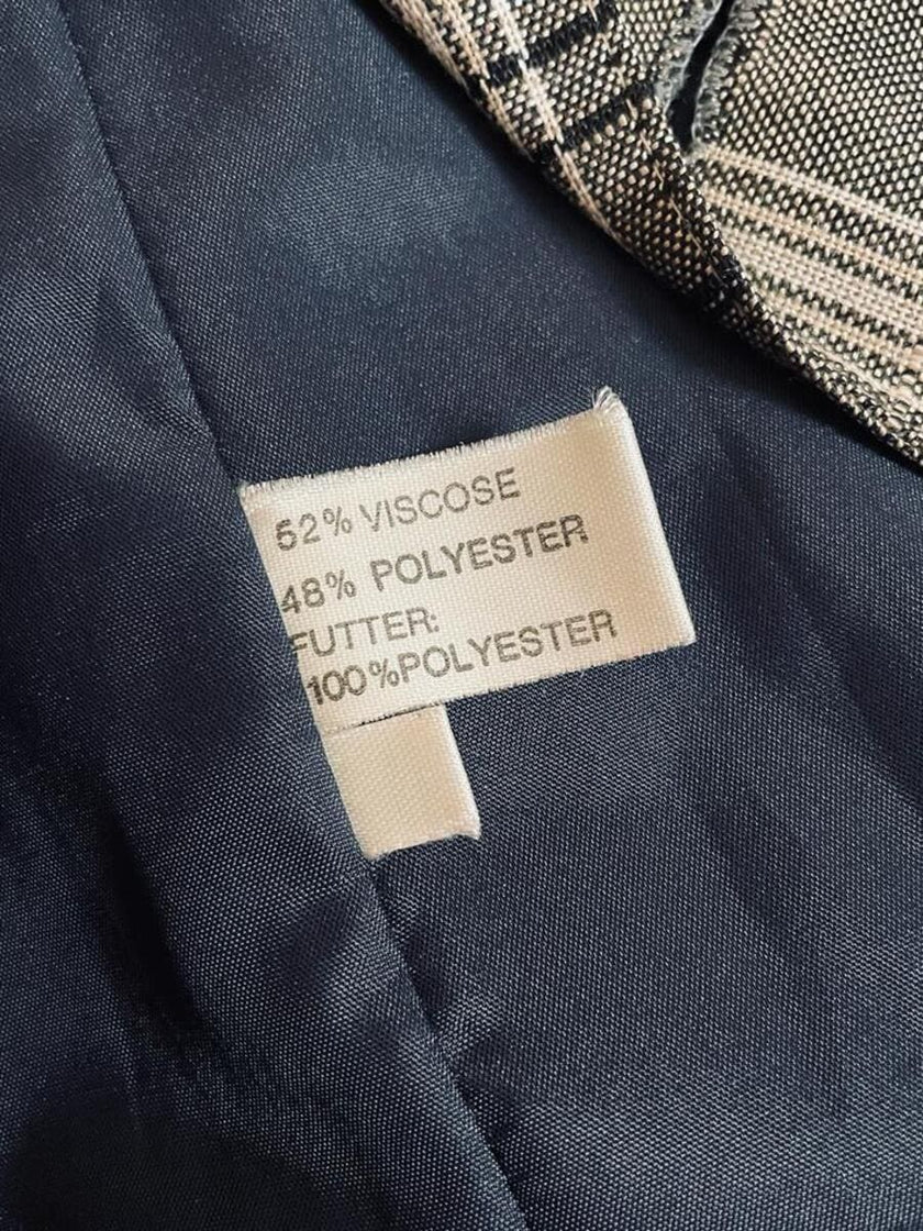 Blazer oversize fantasia tartan “Aubergine”