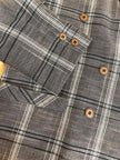 Blazer oversize fantasia tartan “Aubergine”