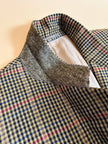 Blazer Yves Saint Laurent in lana fantasia pied de poule multicolor