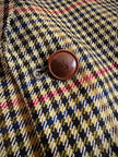 Blazer Yves Saint Laurent in lana fantasia pied de poule multicolor