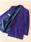 Blazer oversize in lana mélange viola “Gianandrea Cataneo”