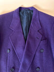 Blazer oversize in lana mélange viola “Gianandrea Cataneo”
