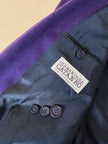 Blazer oversize in lana mélange viola “Gianandrea Cataneo”