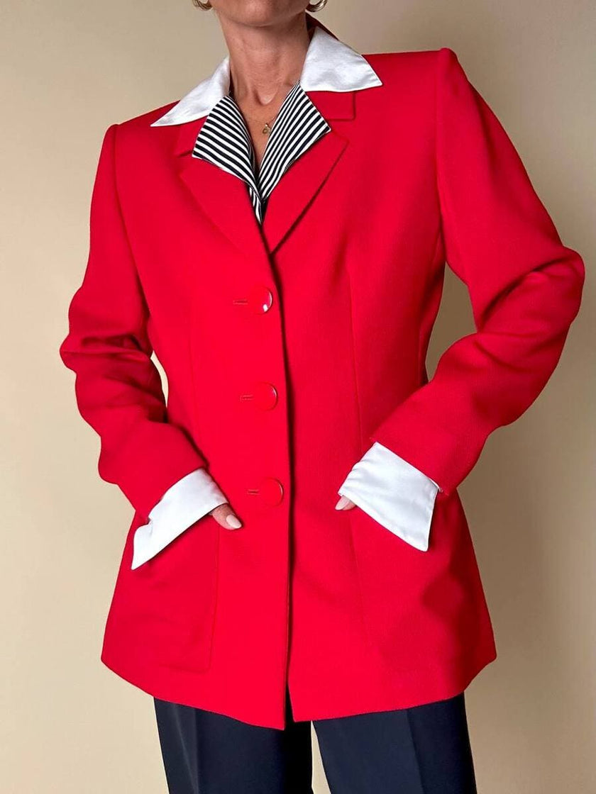 Blazer rosso “Yves Saint Laurent Variation”
