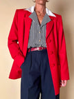 Blazer rosso “Yves Saint Laurent Variation”