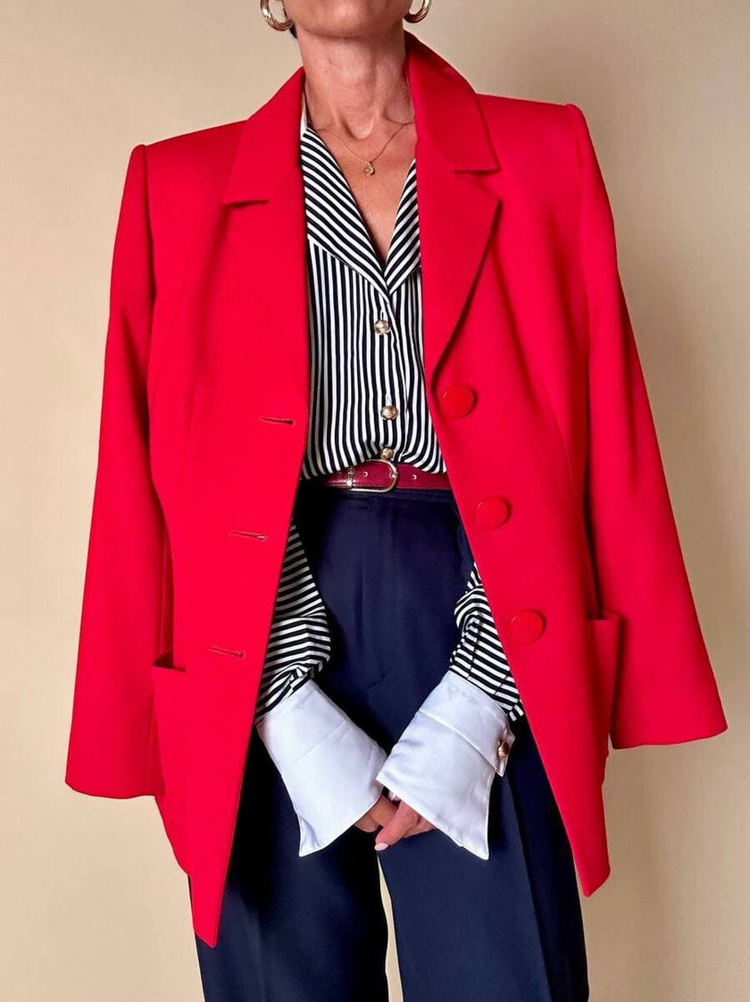 Blazer rosso “Yves Saint Laurent Variation”