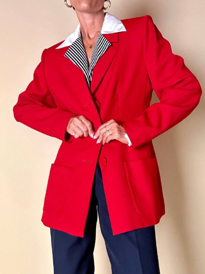 Blazer rosso “Yves Saint Laurent Variation”