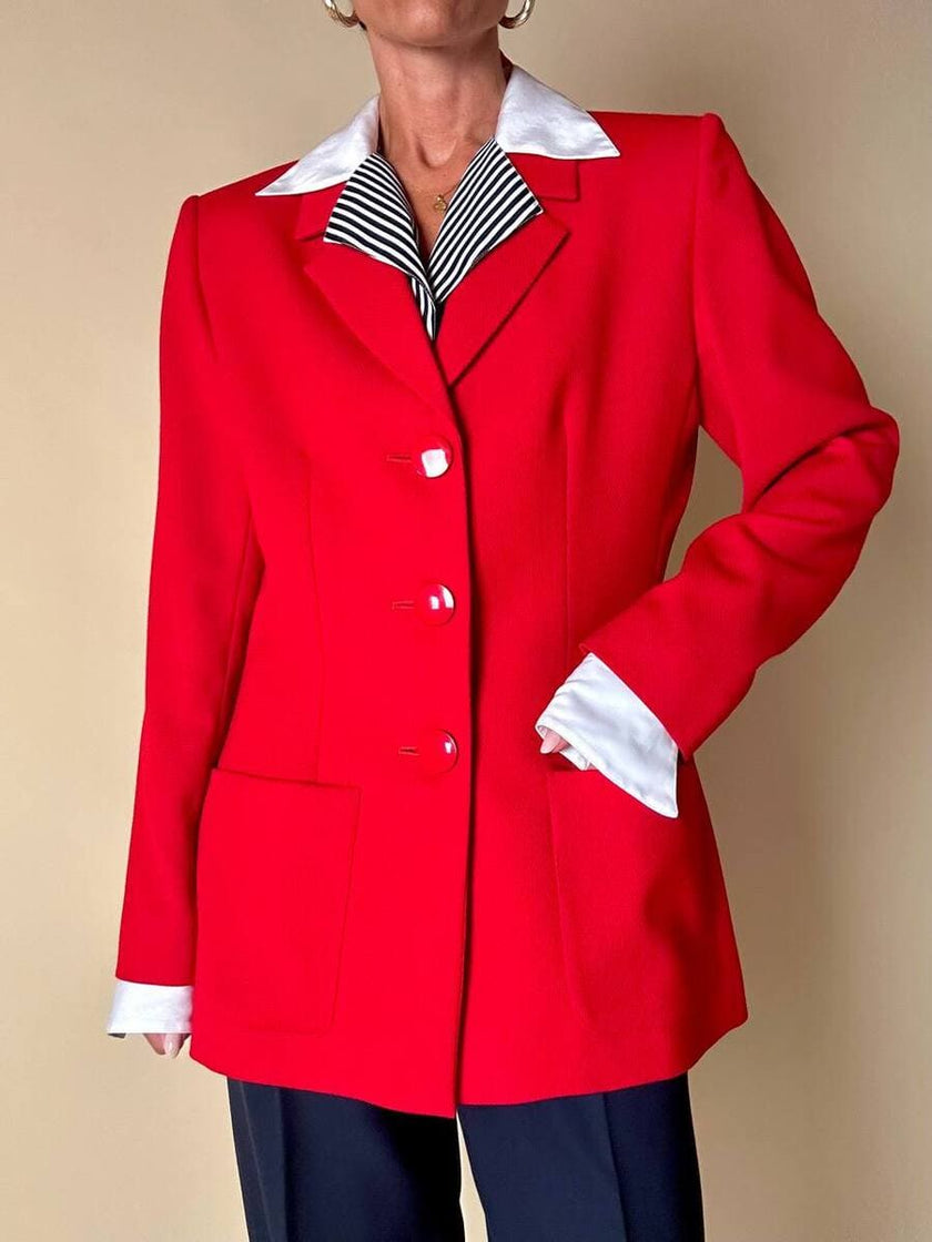 Blazer rosso “Yves Saint Laurent Variation”