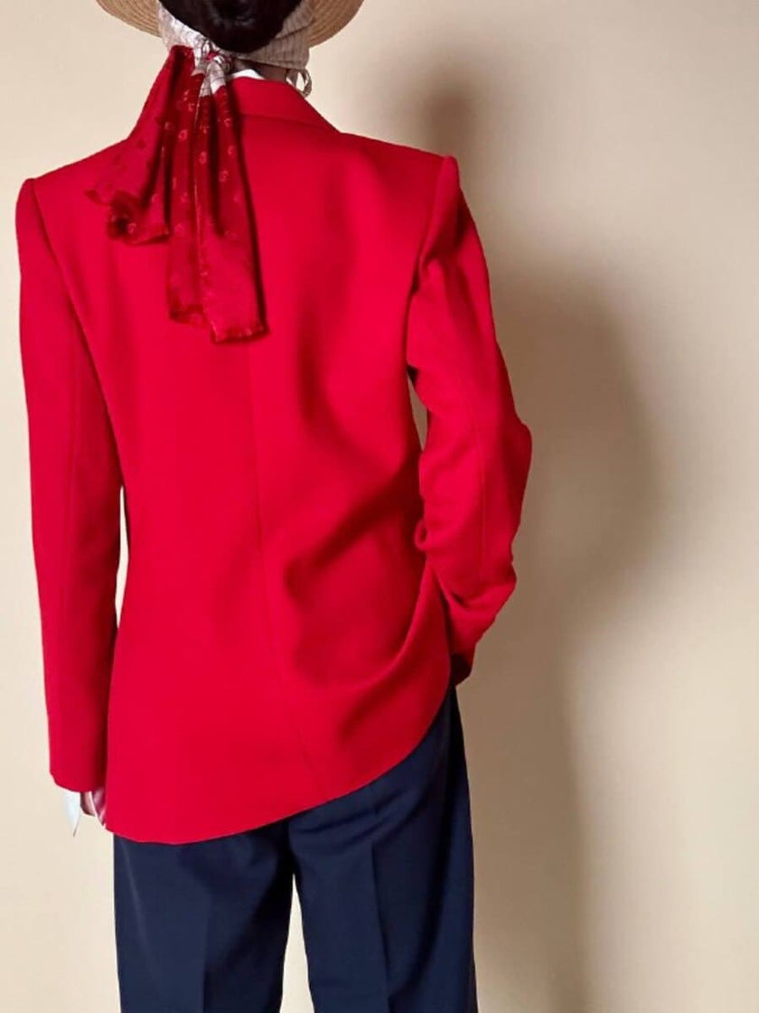 Blazer rosso “Yves Saint Laurent Variation”