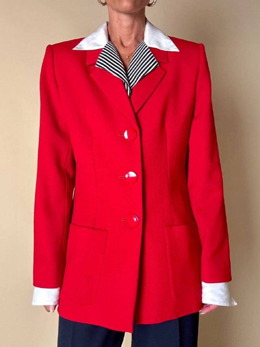 Blazer rosso “Yves Saint Laurent Variation”