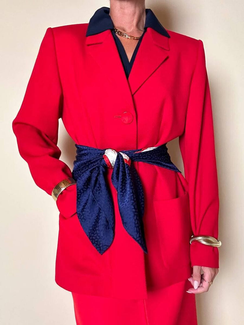 Blazer rosso “Yves Saint Laurent Variation”
