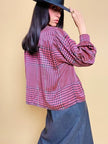 Blusa de seda príncipe de Gales Giorgio Armani