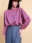 Blusa de seda príncipe de Gales Giorgio Armani