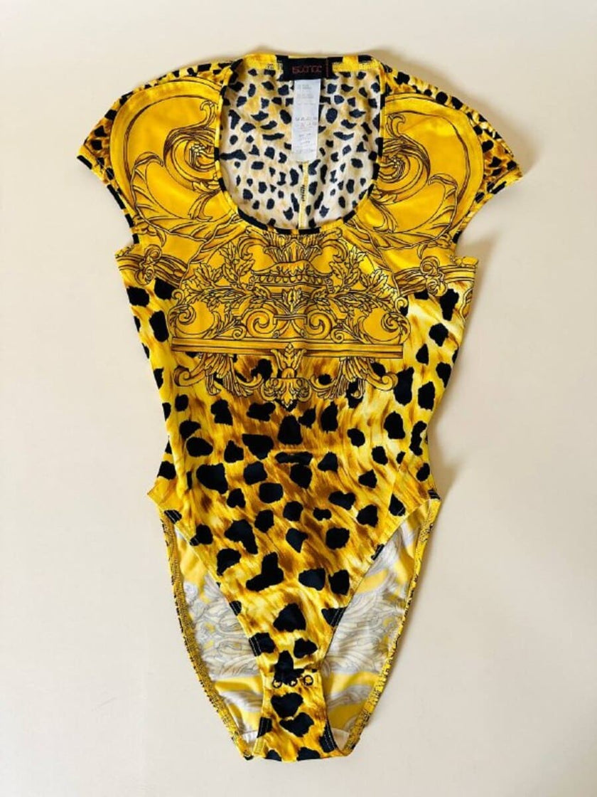 Body fantasia barocca/leopardata “Istante” by Versace