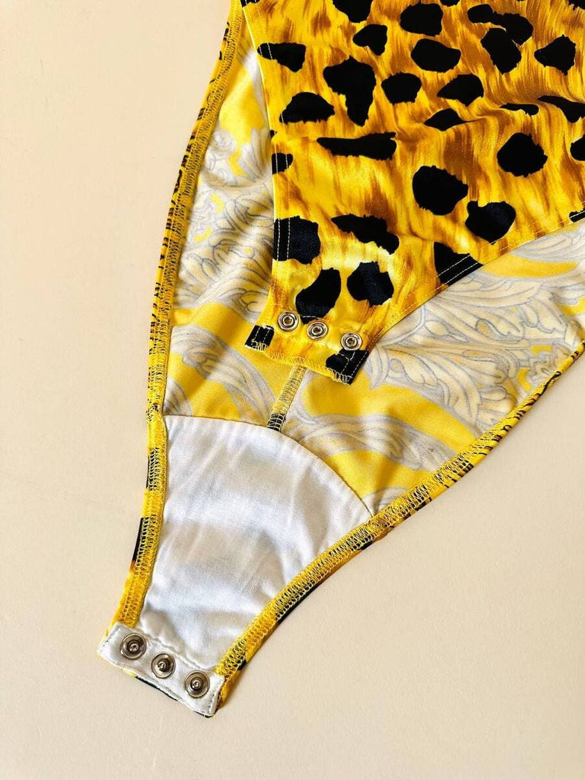 Body fantasia barocca/leopardata “Istante” by Versace