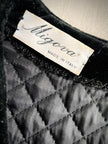 Bolero in velluto nero matelassé